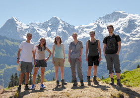 Excursion above Grütschalp, July 2016