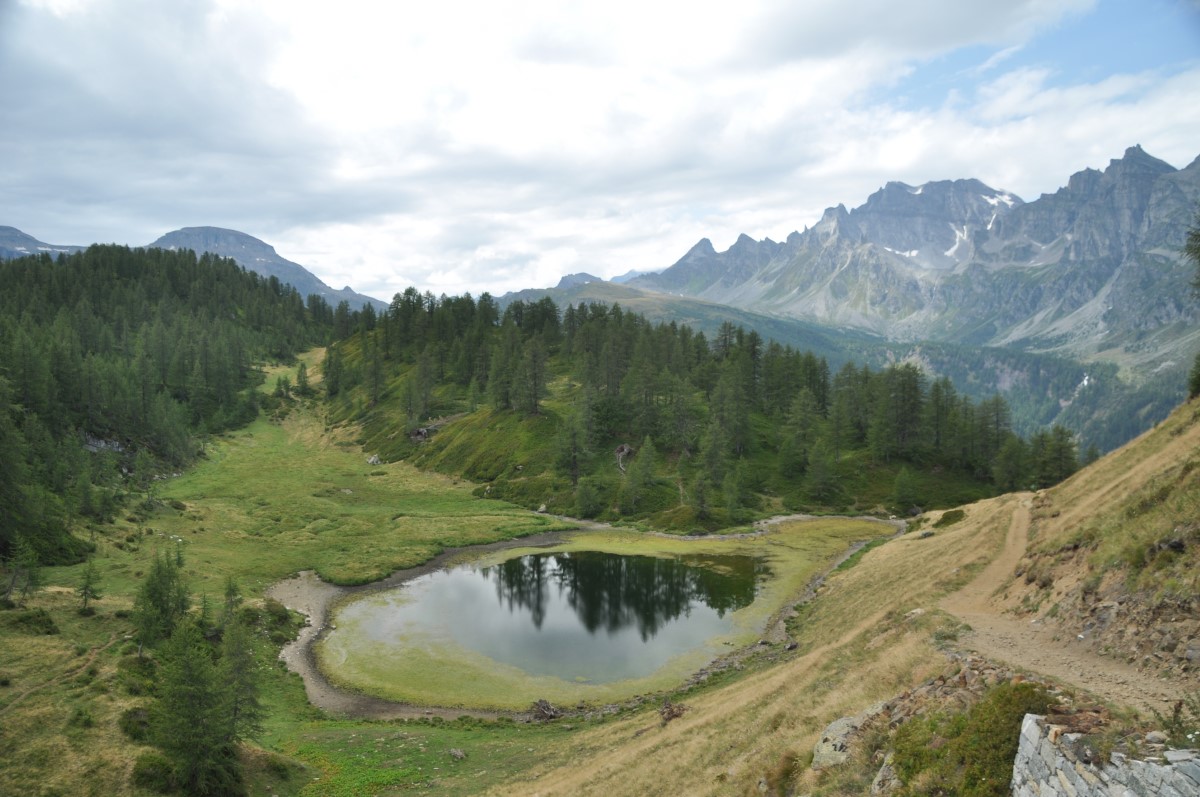 View on Lago Sangiatto in Ossola