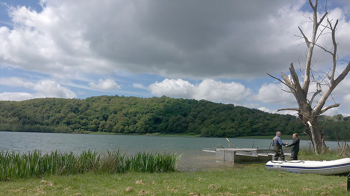 View on Lago di Mezzano, Tuscany