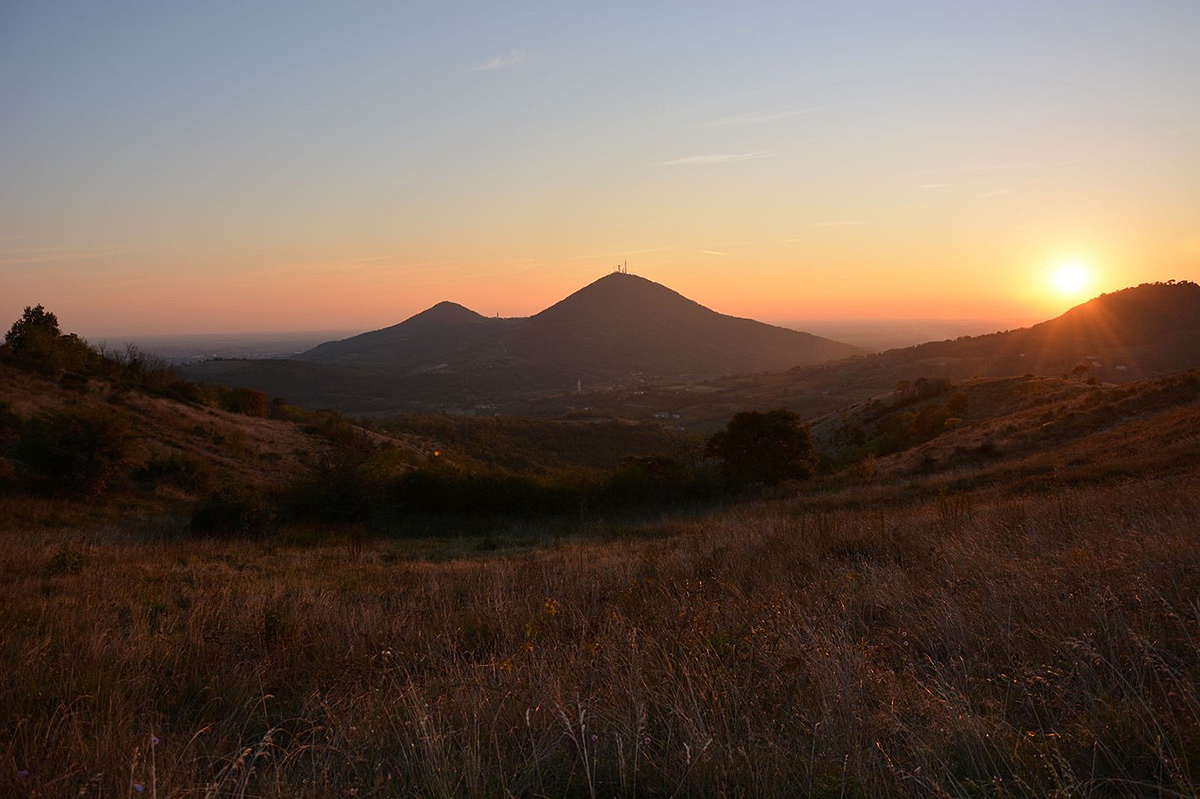 Sunset over the Coll Euganei
